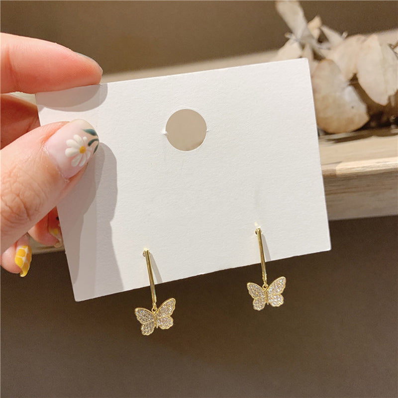 Whimsical Wings Butterfly Tassel Earrings