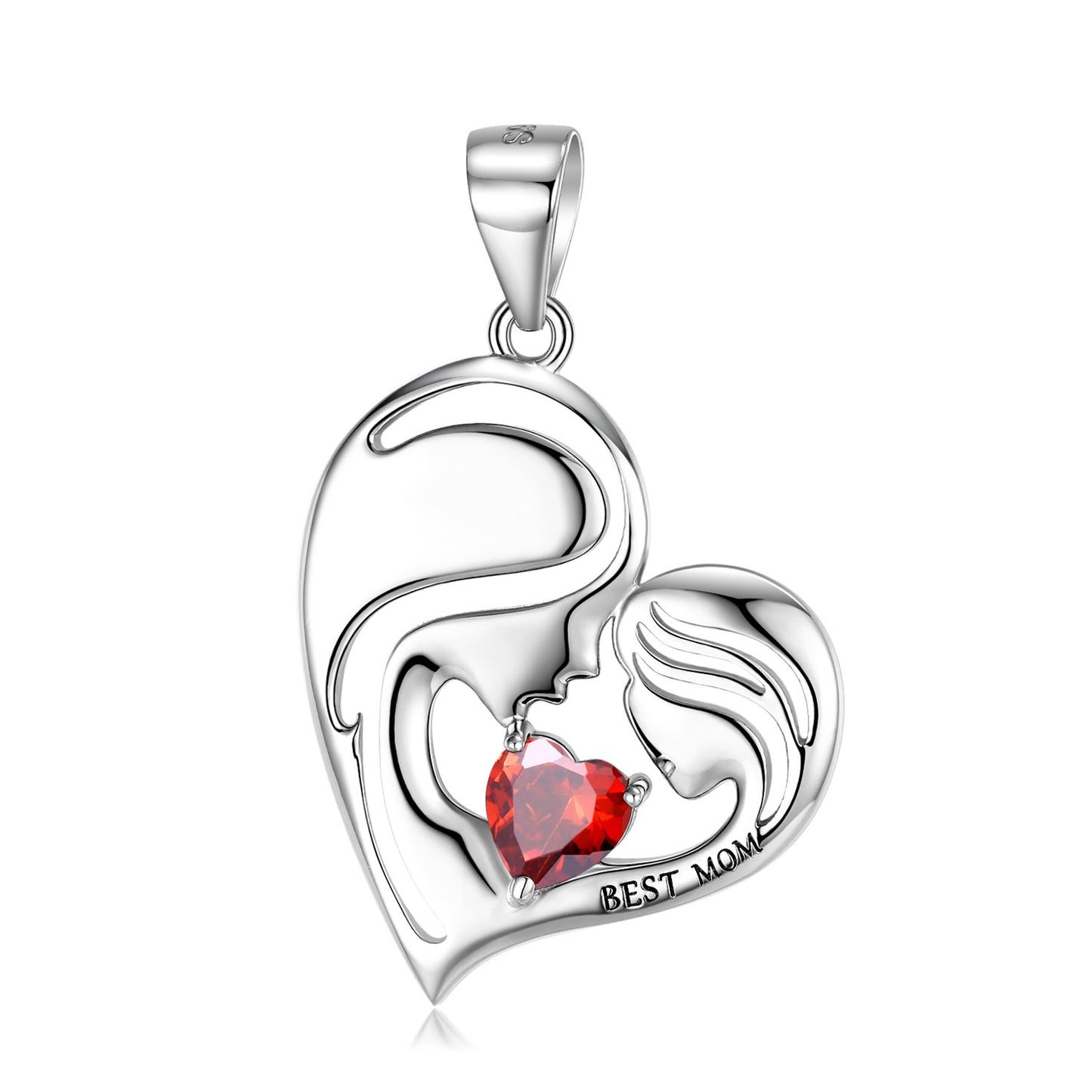 Eternal Bond Mother-Daughter Heart Necklace