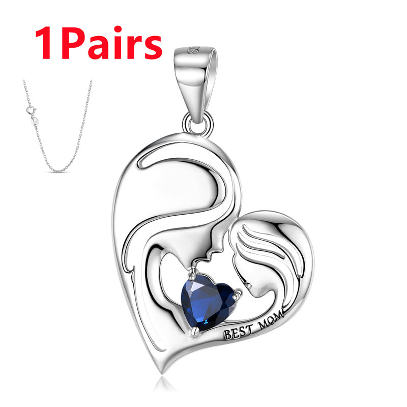 Eternal Bond Mother-Daughter Heart Necklace