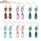 Glass Prism Pendant Earrings