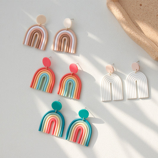 Whimsical Rainbow Dreams Earrings