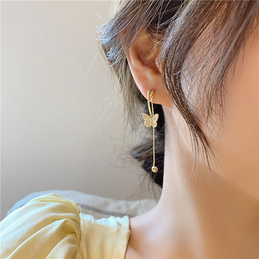 Whimsical Wings Butterfly Tassel Earrings