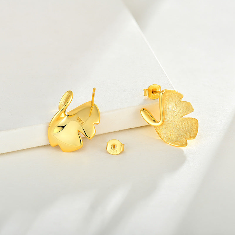 Golden Leaflet Studs