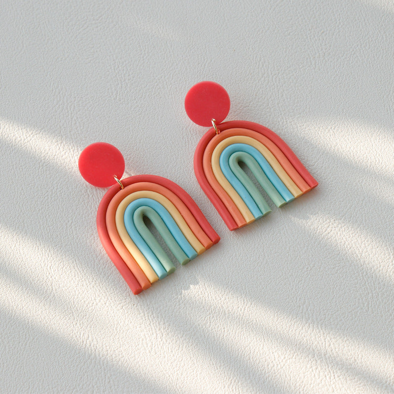 Whimsical Rainbow Dreams Earrings