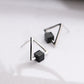 Triangle Black Earring