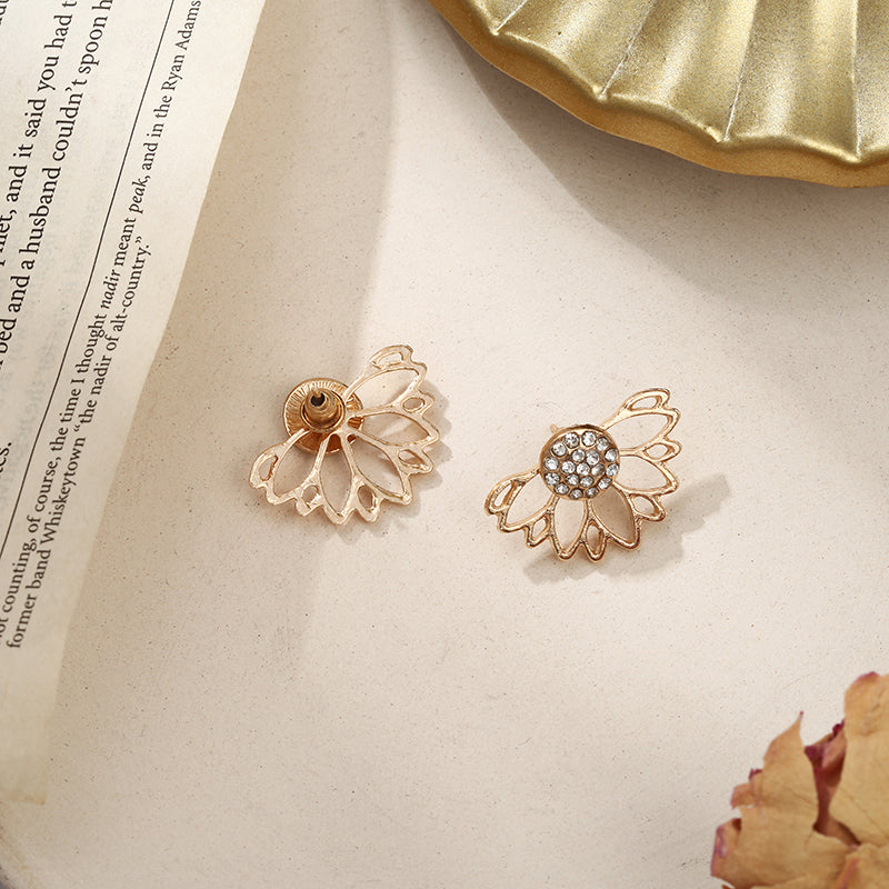 Lotus Brilliance Diamond Earrings