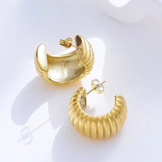 Gold sleeper earrings