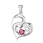 Eternal Bond Mother-Daughter Heart Necklace