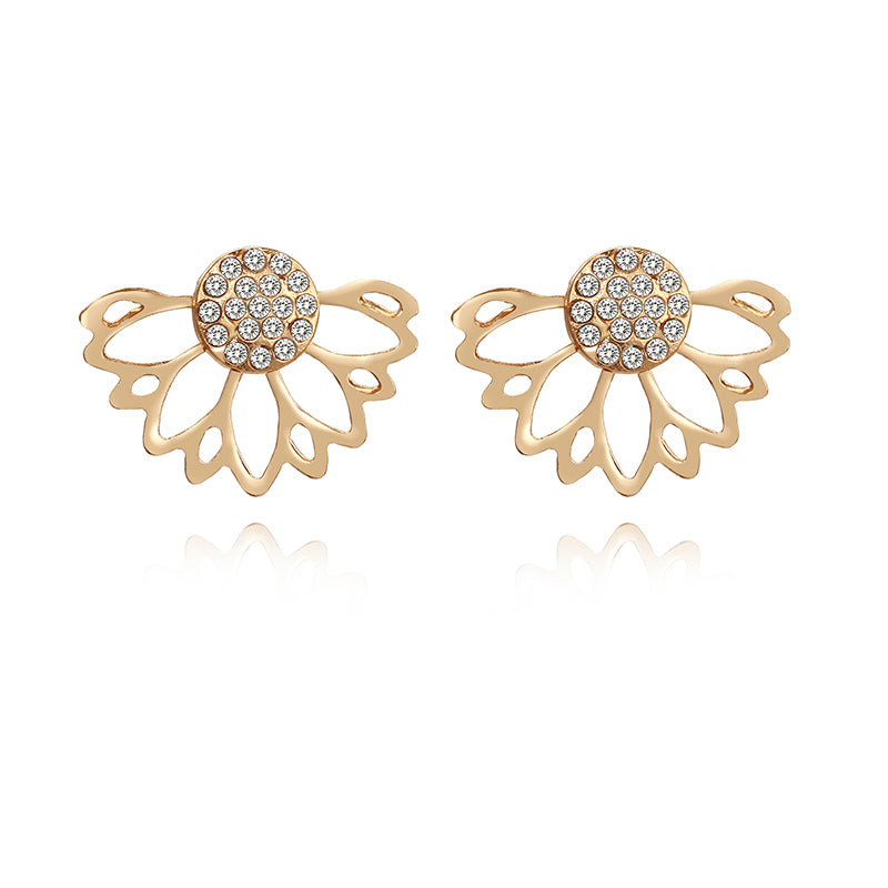 Lotus Brilliance Diamond Earrings