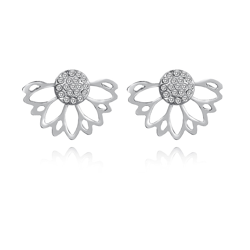 Lotus Brilliance Diamond Earrings