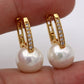 Lustrous Gold Pearl Clips