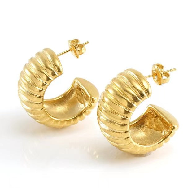 Gold sleeper earrings