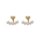 Golden Love Pearls Studs