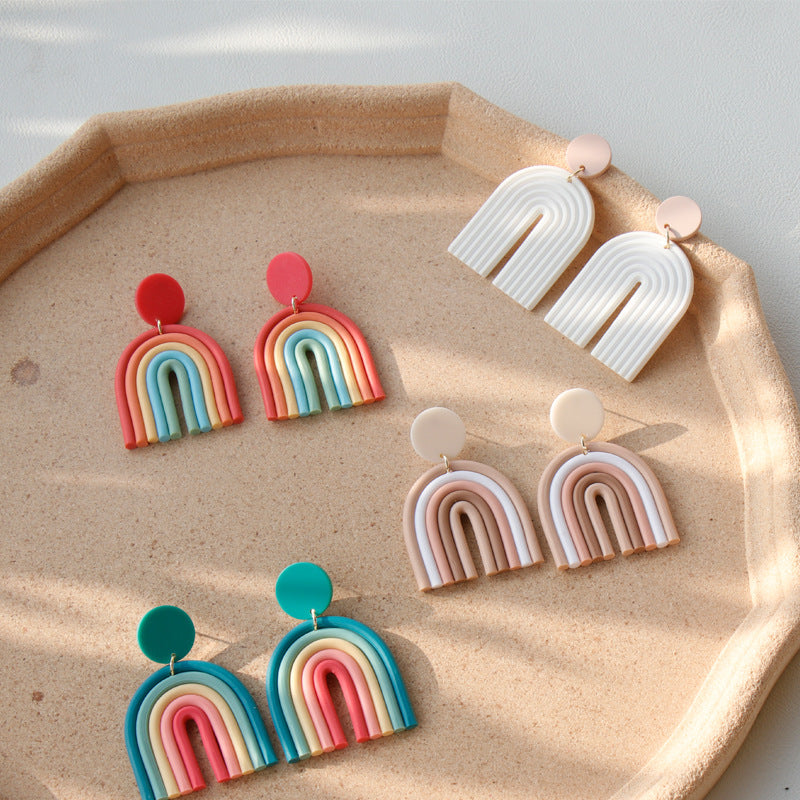 Whimsical Rainbow Dreams Earrings