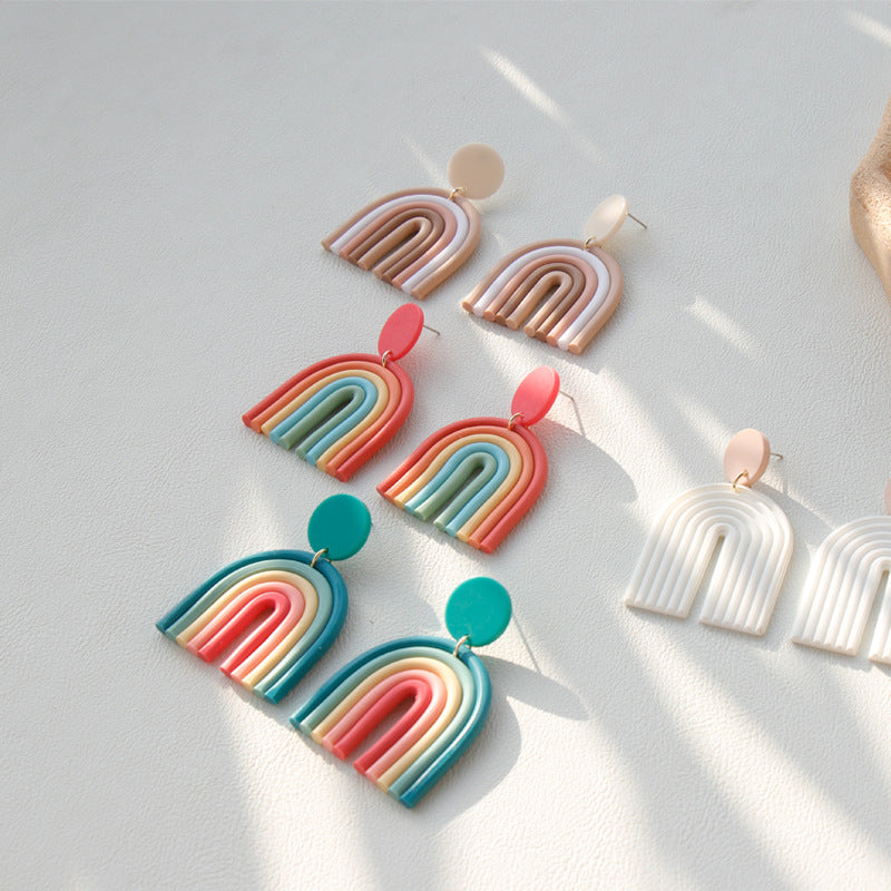 Whimsical Rainbow Dreams Earrings