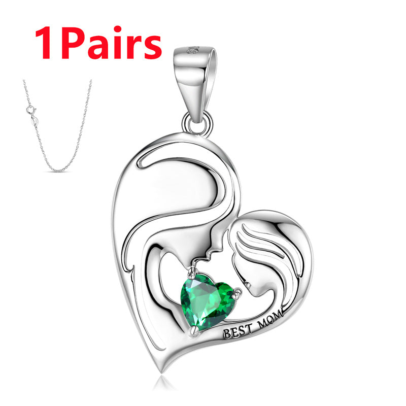 Eternal Bond Mother-Daughter Heart Necklace