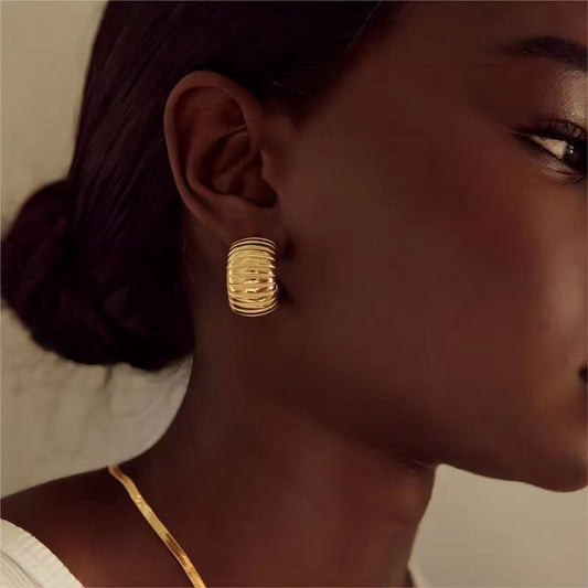 Gold sleeper earrings