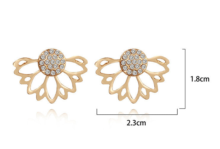 Lotus Brilliance Diamond Earrings